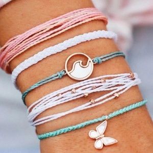 3/$30 Beach Wave and Butterfly String Bracelets